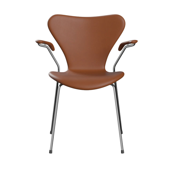 3207 Syver armstol, fuldpolstret læder