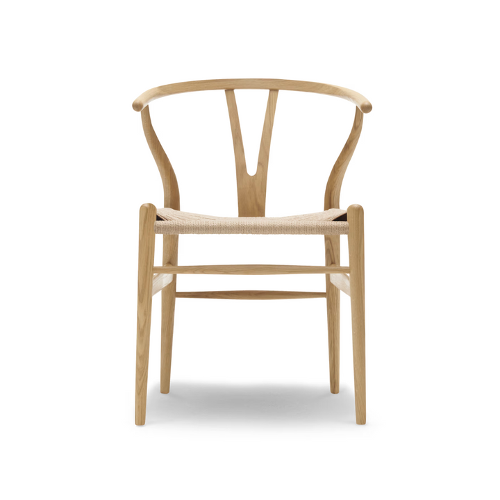 CH24 Y-Stol, Carl Hansen & Søn, Spisebordsstol, hvidolieret eg