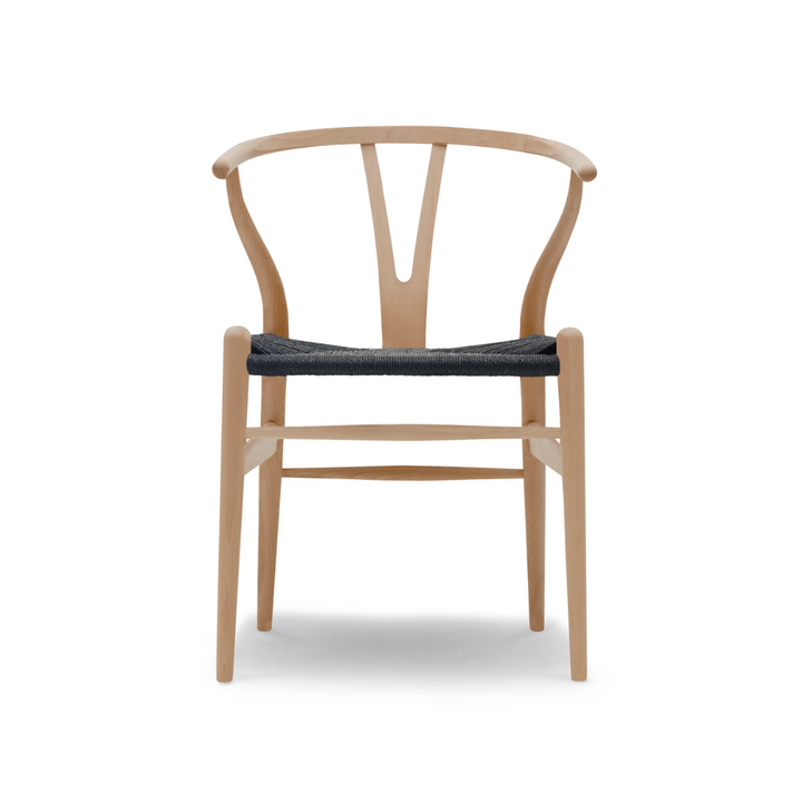 CH24 y-stol med sort flet i farven olieet boeg