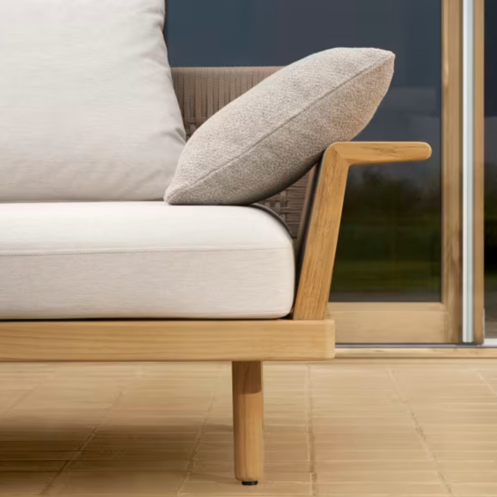 Carl Hansen & Søn havesofa 4.pers. i teak med vejrbestandigt polster