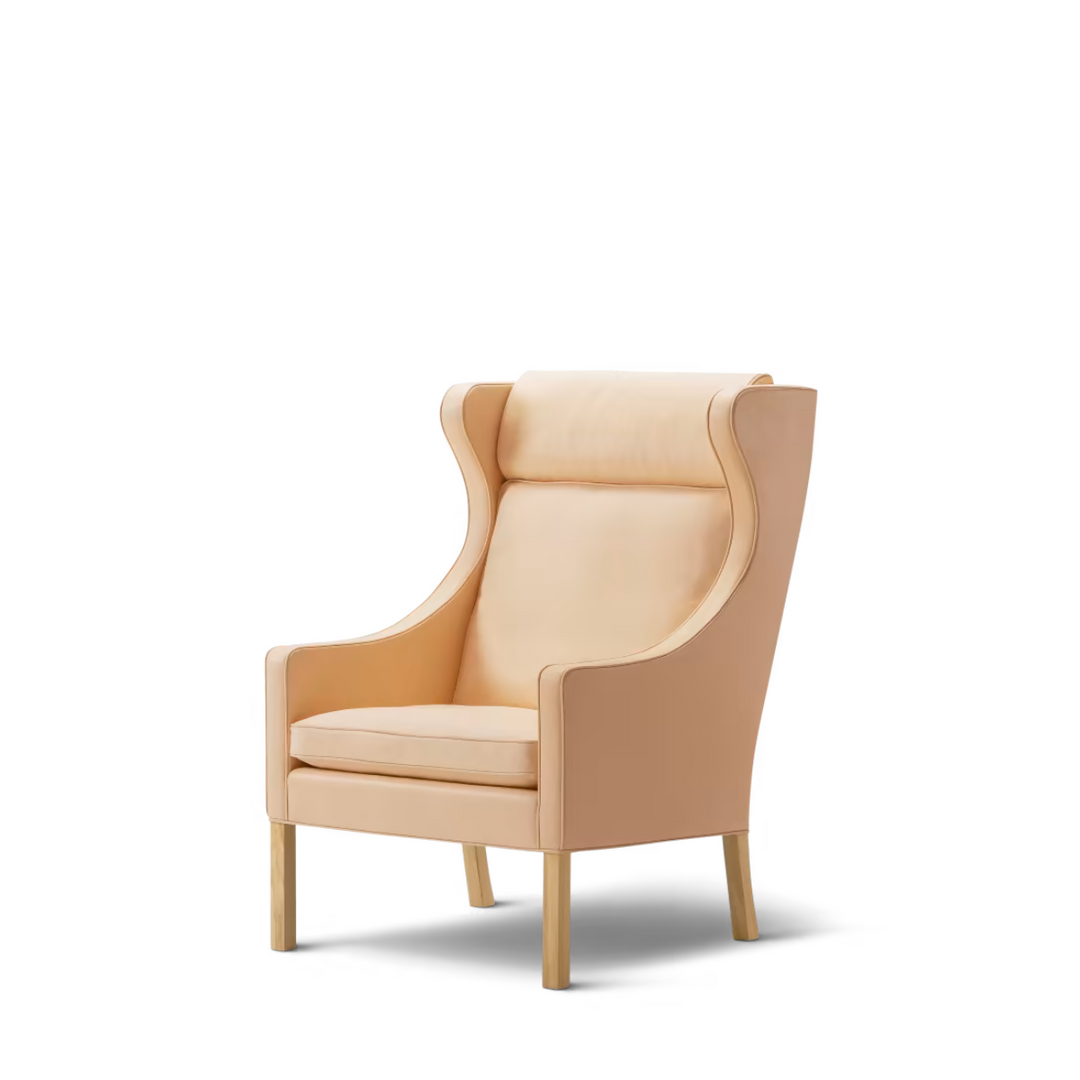 Fredericia Furnitures Øreklapstol designet af Børge Mogensen.