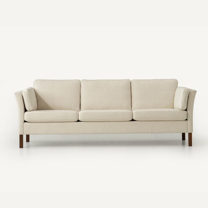 Klassisk MH2225 sofa fra Mogens Hansen i sevak, råhvid, creme