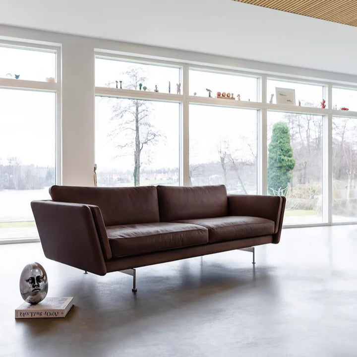 MH Grasp sofa i gefion læder i farven mørkebrun