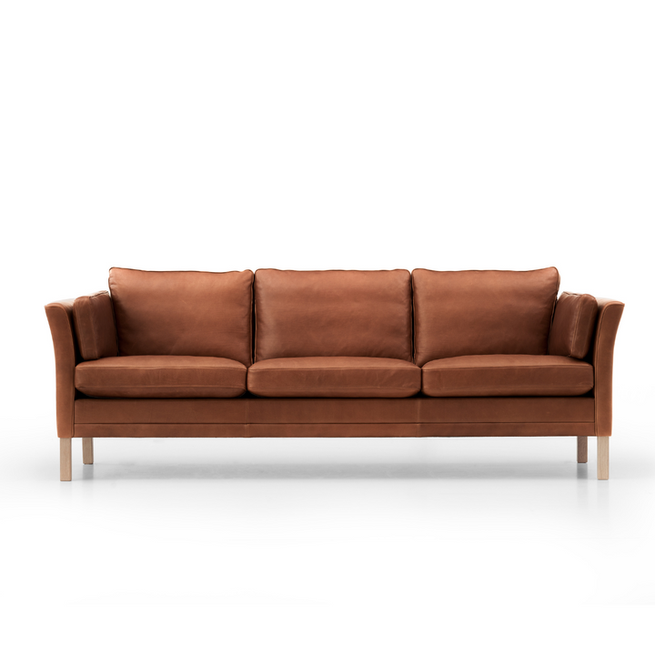 Klassisk MH2225 sofa fra Mogens Hansen i læder cognac