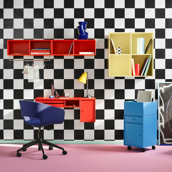 Bureau skrivebord fra Montana Selection i farven rød