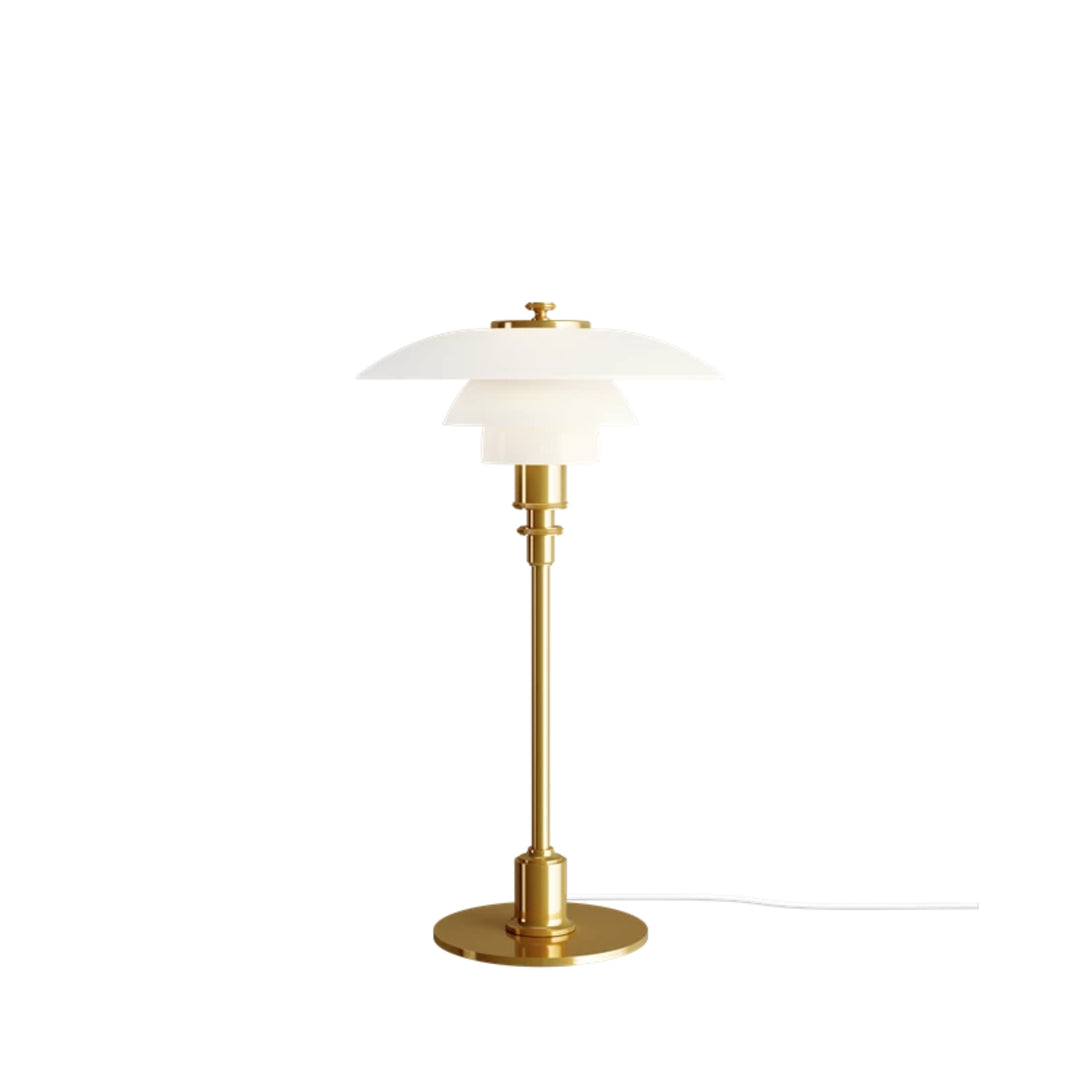 PH 2/1 bordlampe fra Louis Poulsen i messing