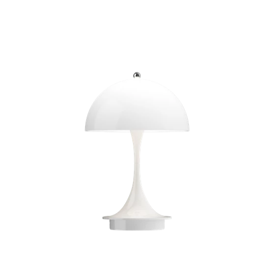 250 panthella portable bordlampe fra Louis Poulsen i hvid