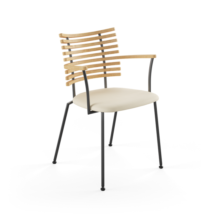 GM 4106 Tiger spisebordsstol m. armlæn