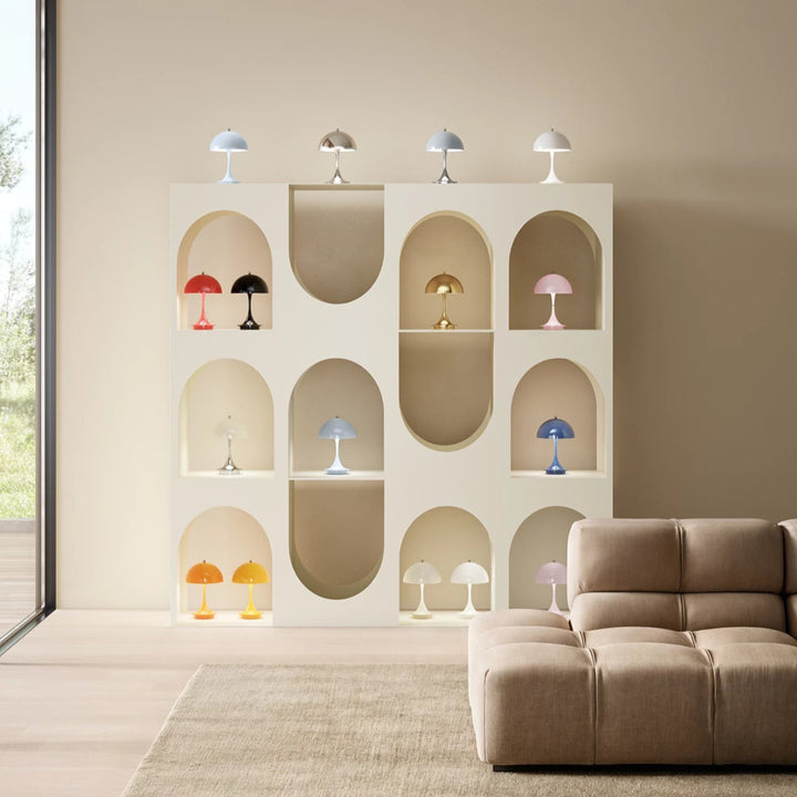 Panthella 160 portable bordlampe fra Louis Poulsen