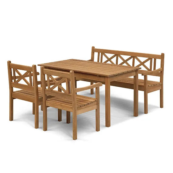 Havesæt med bænk og stole fra Skagerak