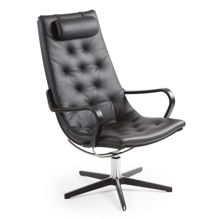 Conform life lænestol, drejestel, komfort, sort læder