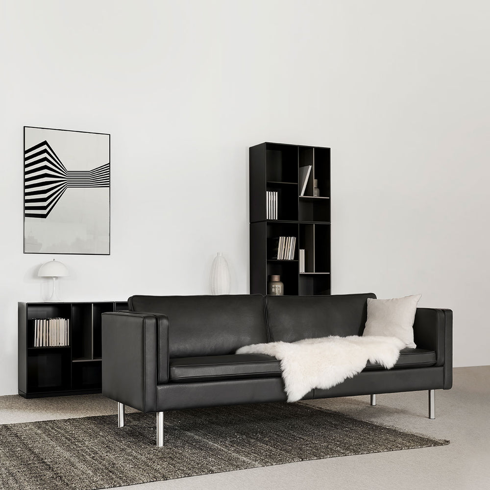 MH212 sofa fra Mogens Hansen i sort læder