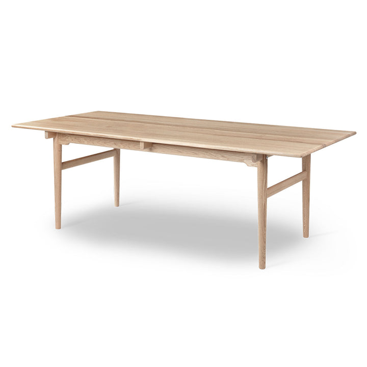 CH327 Spisebord fra Carl Hansen og søn, sæbebehandlet egetræsbord