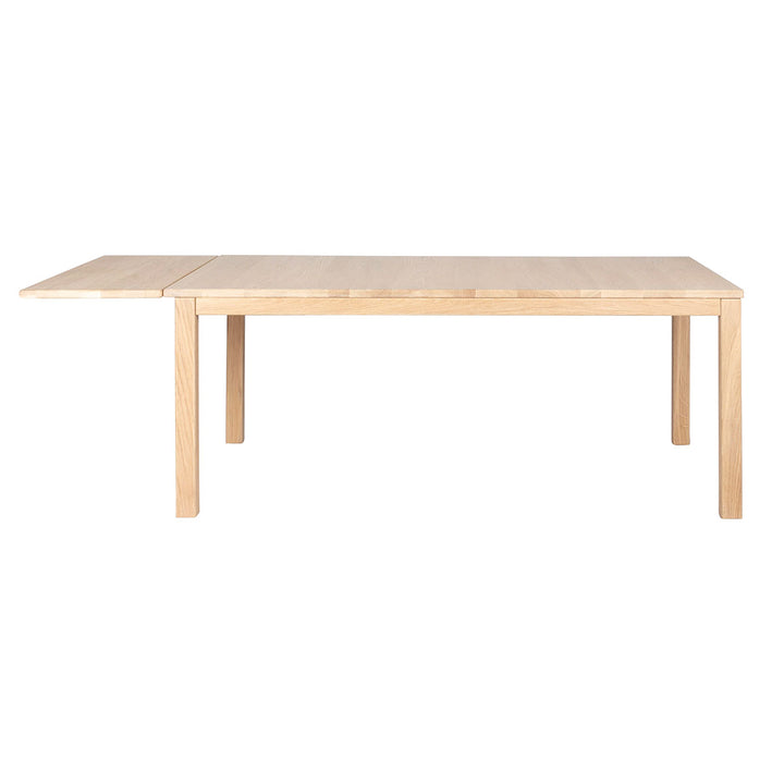 Klassisk klap sofabord fra Haslev i hvidolieret egetræ