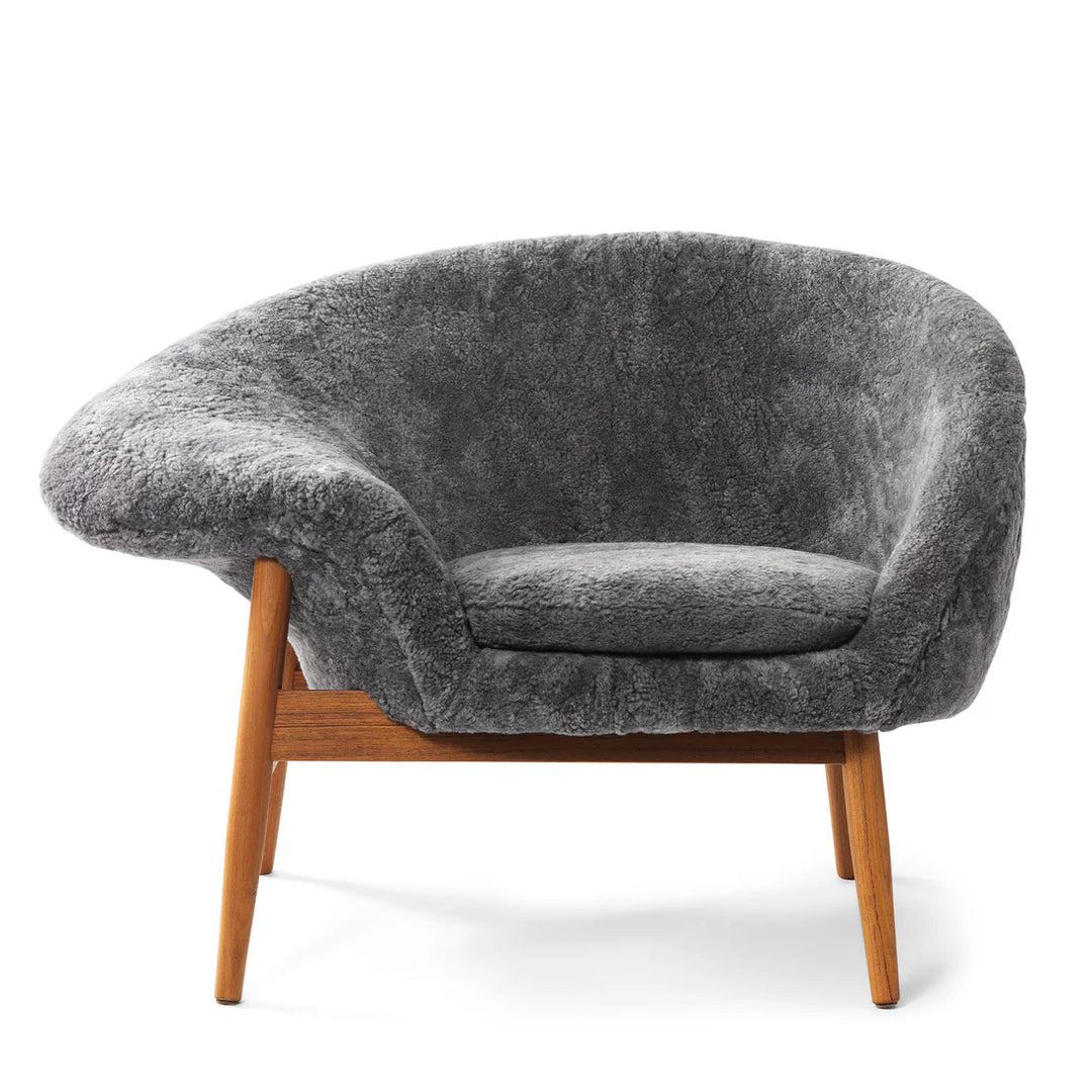 Fried Egg loungestol, sheepskin