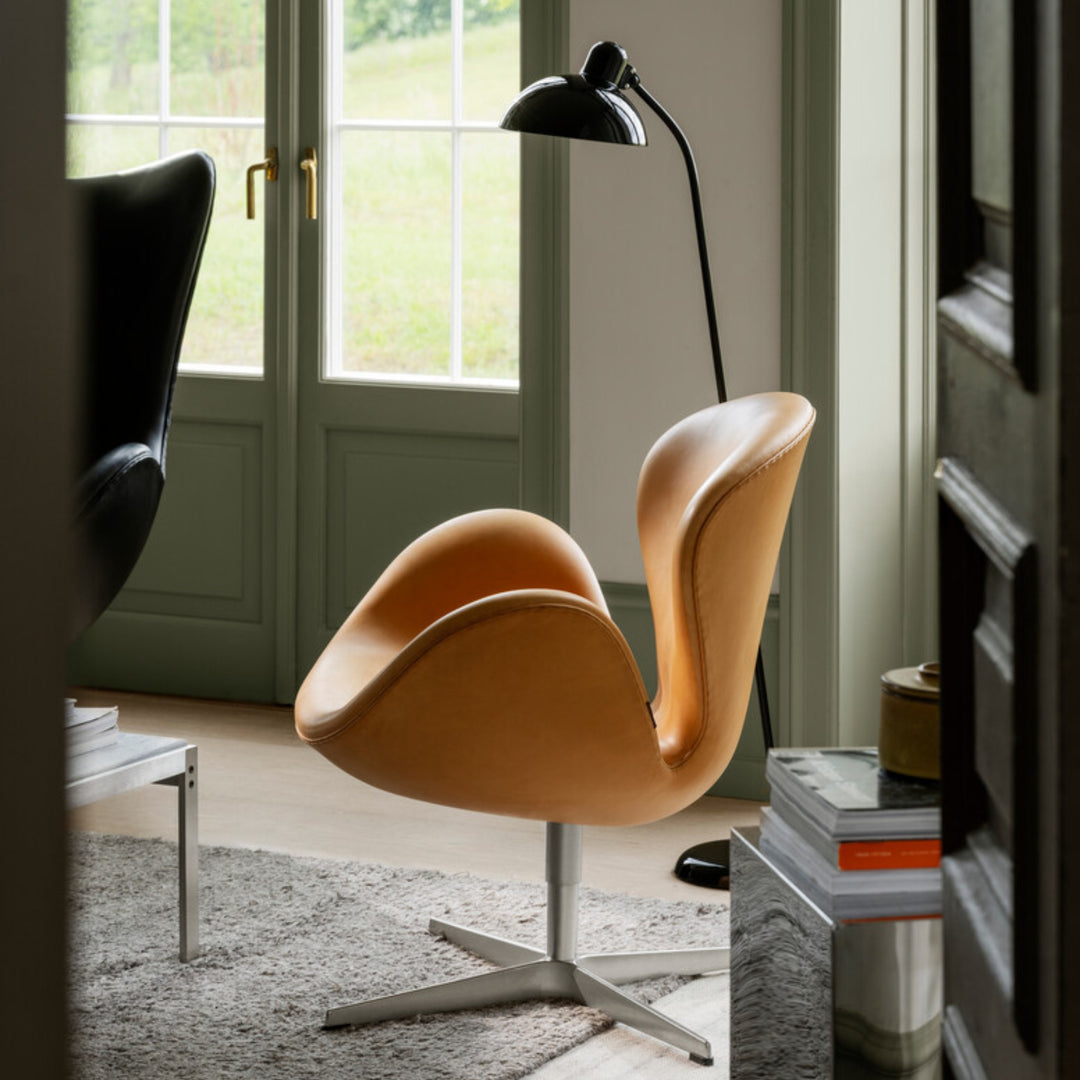 Svanen™ 3320 loungestol - læder