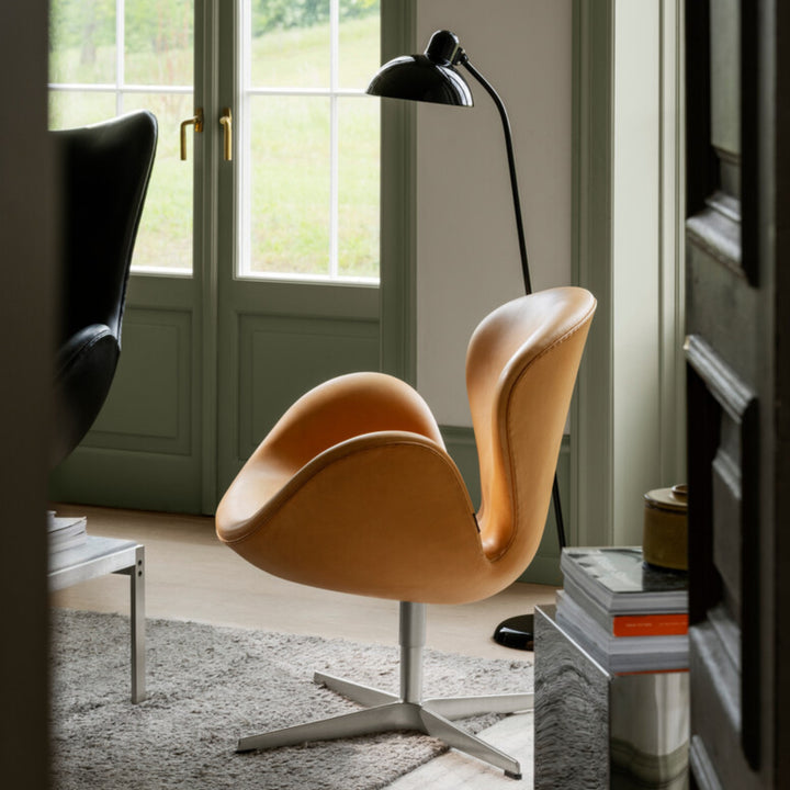 Svanen™ 3320 loungestol - læder