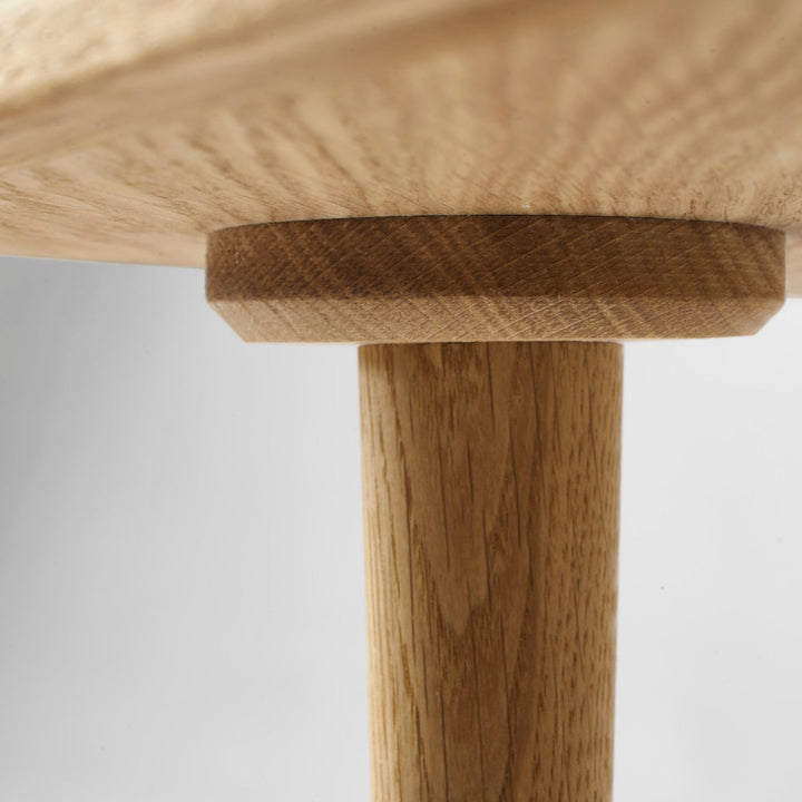 No. 55 sofabord sæt fra Aakjaer Furniture i naturolie detaljer