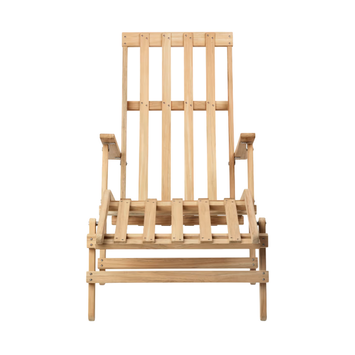 BM5565 solstol liggestol fra Carl Hansen i massivt træ uden hynde