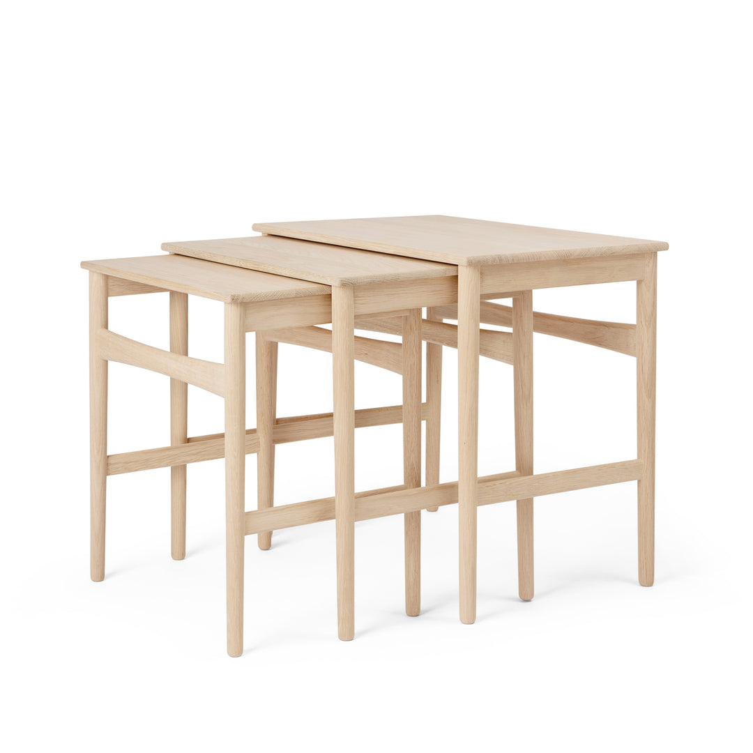 Sideborde i sæt af 3 fra Carl Hansen og Søn, indskudsborde