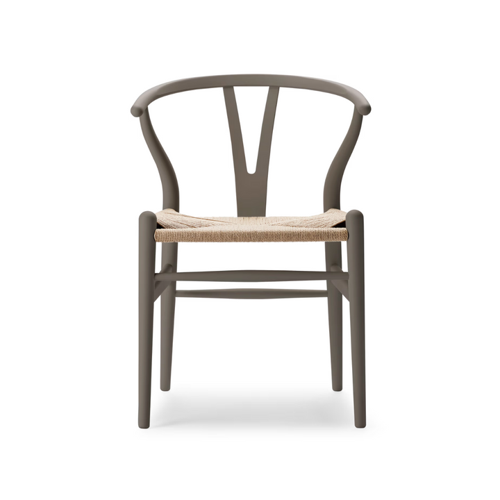 CH24 Y-stol softmalet, naturflet, soft slate, grå beige, brun