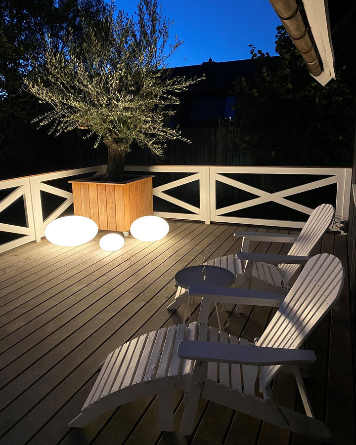 Cph Lightning eggy pop udendoerslampe på terrasse