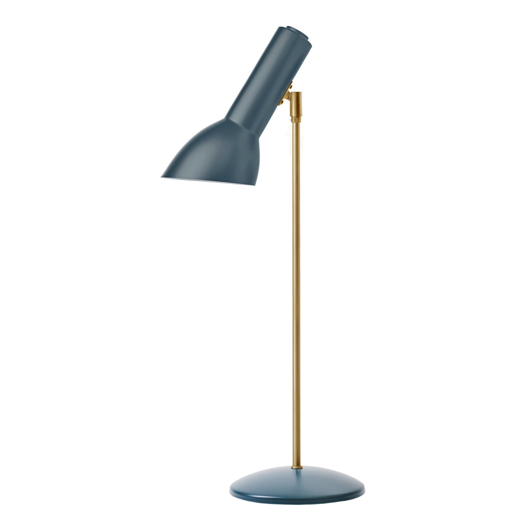 Cph lightning oblique bordlampe i messing og petroleumsblå