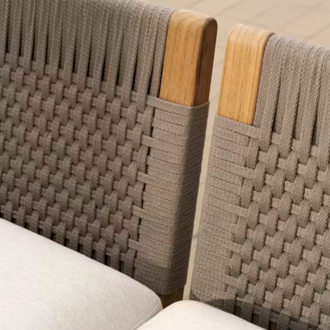 Carl Hansen & Søn havesofa 4.pers. i teak med vejrbestandigt polster
