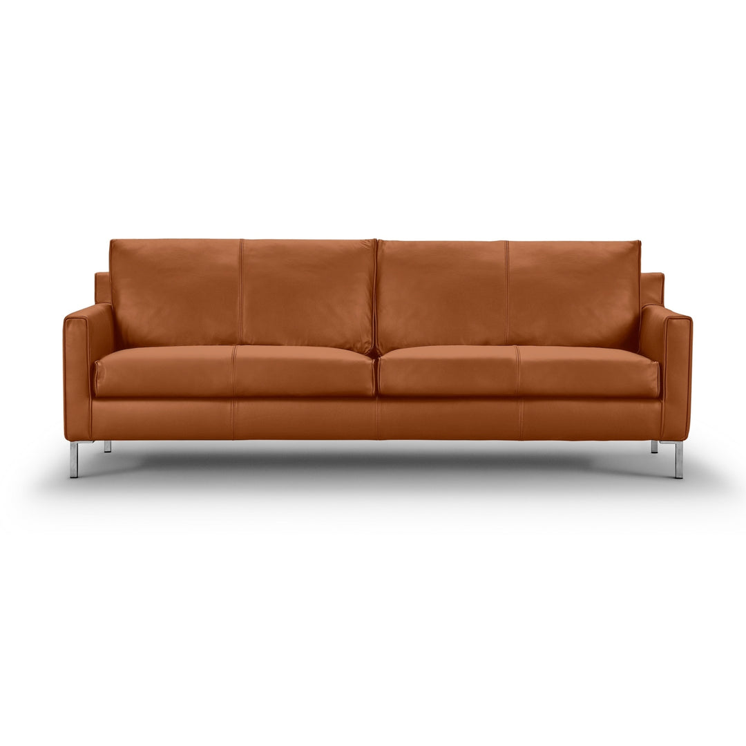 Streamline 3-personers sofa fra Eilersen i læder brun