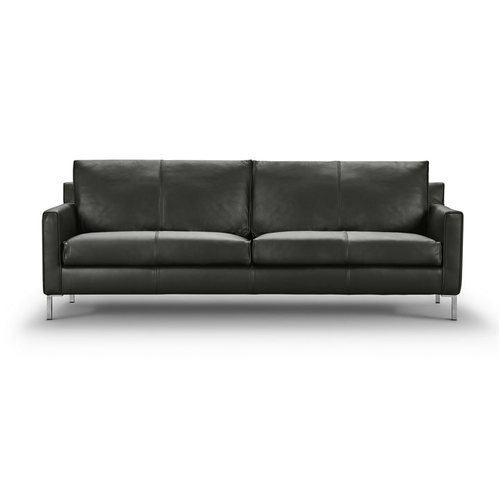 Streamline 3-personers sofa fra Eilersen i mørkt læder