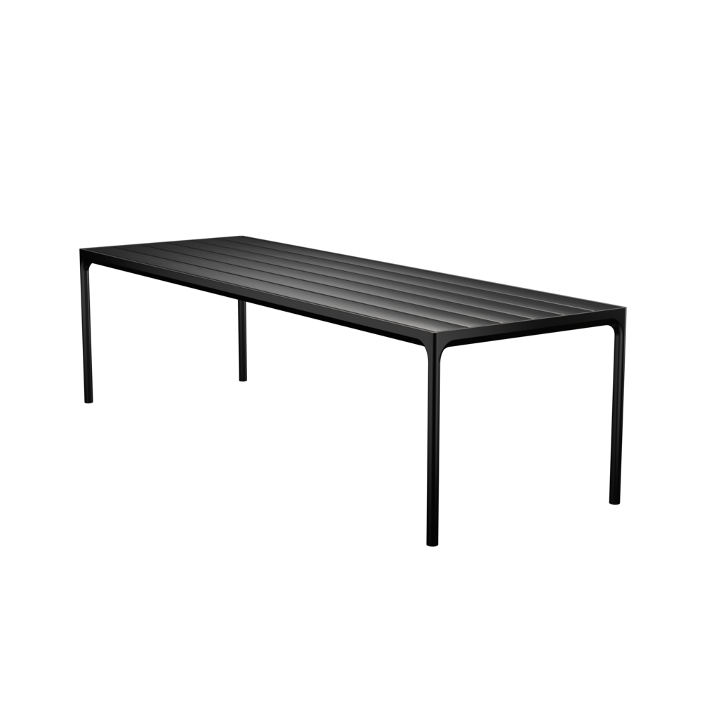 Havebord i modellen FOUR fra Houe, bordet er i sort aluminium