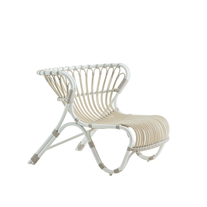 Fox loungestol fra Sika Design i hvid bambus