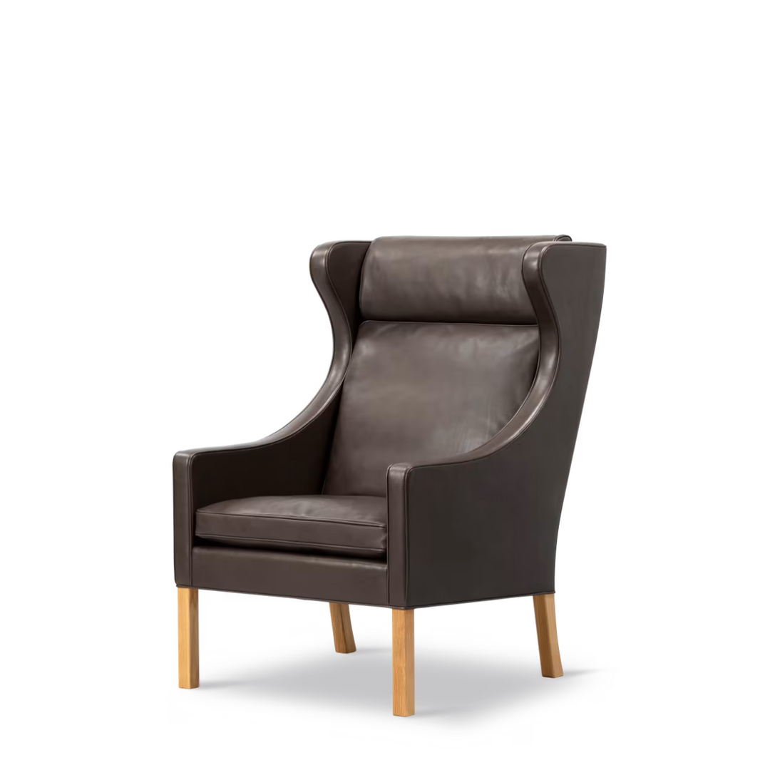 Fredericia Furnitures Øreklapstol designet af Børge Mogensen. 
