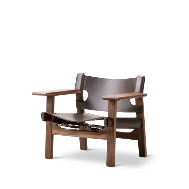 Den Spanske Stol er et af Børge Mogensens mest ikoniske møbler. Dansk design fra 1958. Perfekt som eksta siddeplads i stuen. 