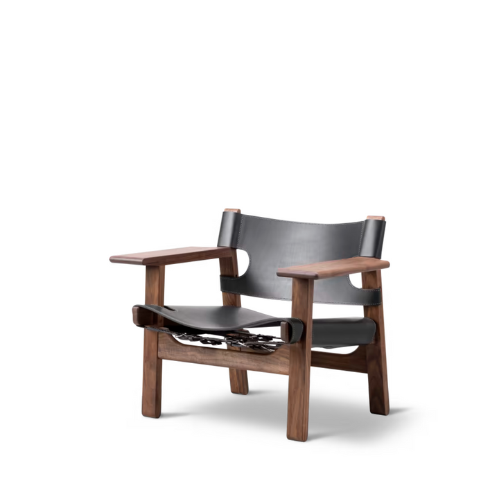 Den Spanske Stol er et af Børge Mogensens mest ikoniske møbler. Dansk design fra 1958. Perfekt som eksta siddeplads i stuen. 