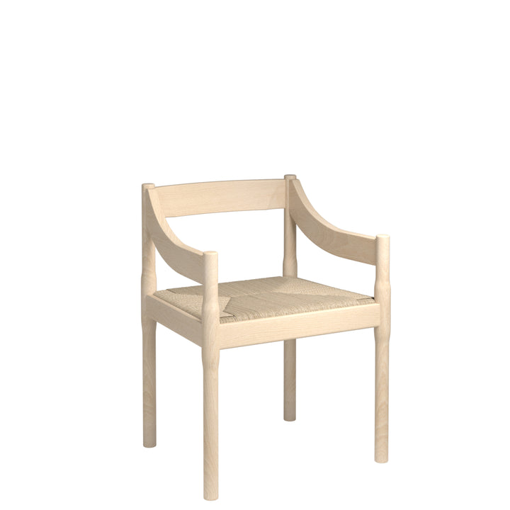 Carimate stolen designet af Vico Magistretti for Fritz Hansen i natur