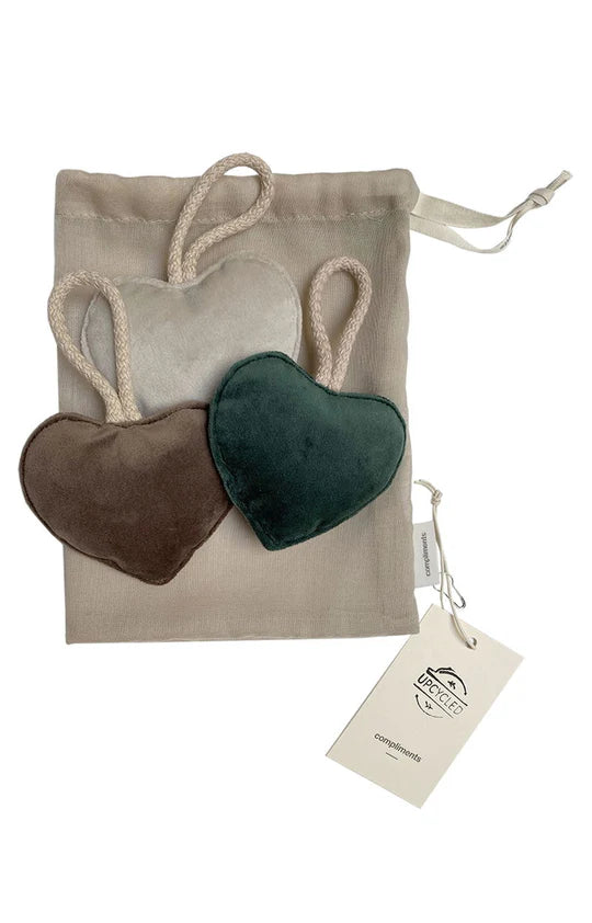 Julehjerter Compliments, assorteret farver, hygge 