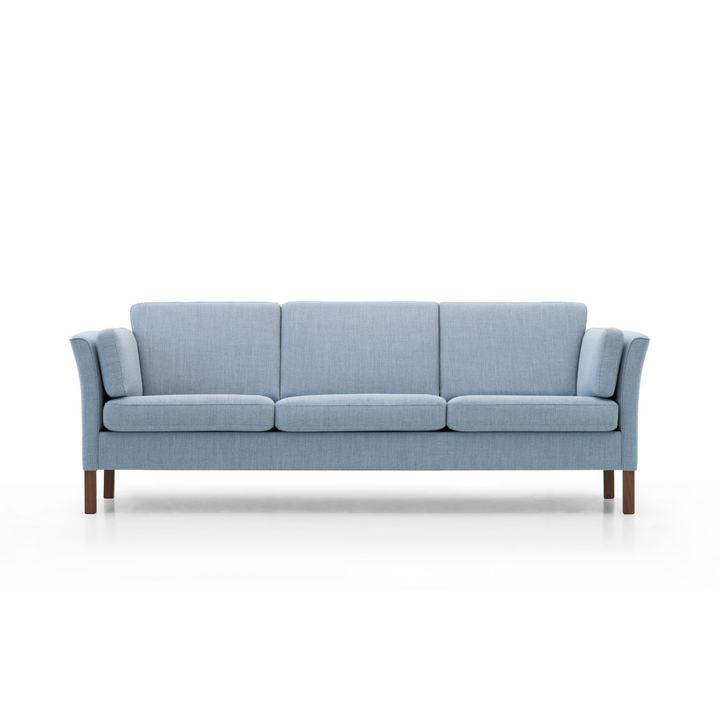 Klassisk MH2225 sofa fra Mogens Hansen i fjord, lyseblå