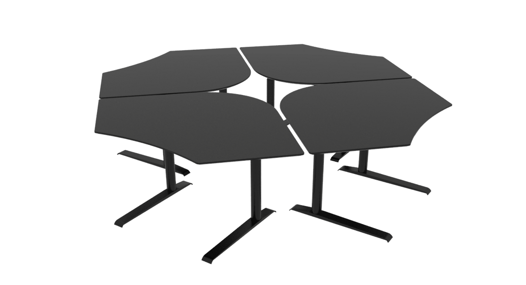 Quadro el-skrivebord til kontor og erhverv fra Cube Design 