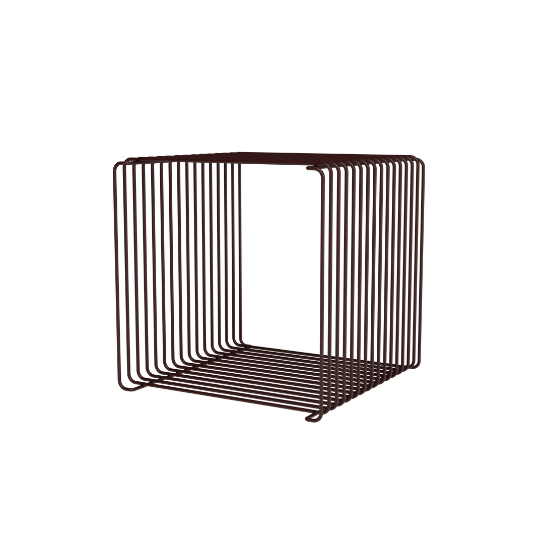Panton Wire single fra Montana designet af Verner Panton i farven Black red