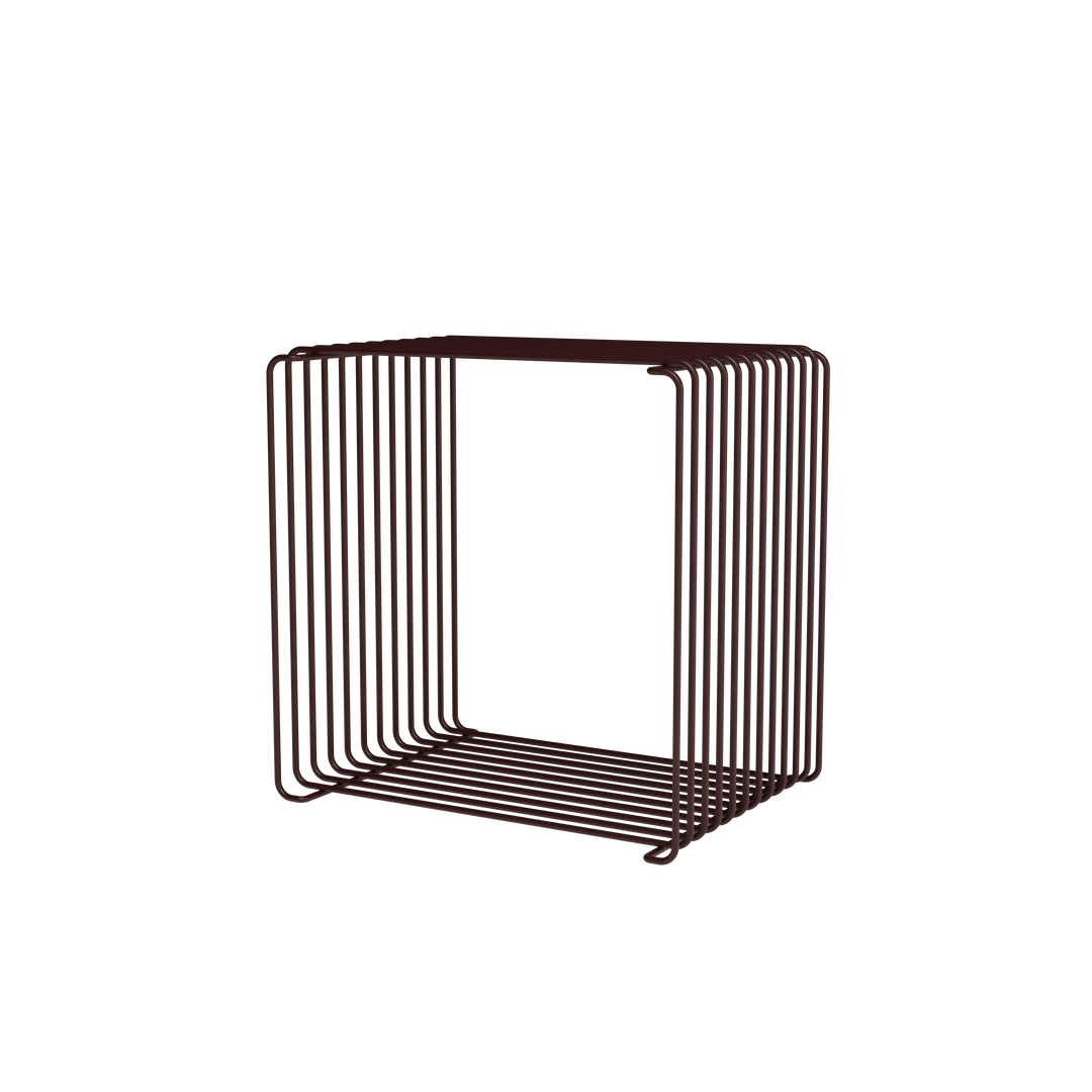 Panton Wire single fra Montana designet af Verner Panton i farven Black red, bordeaux