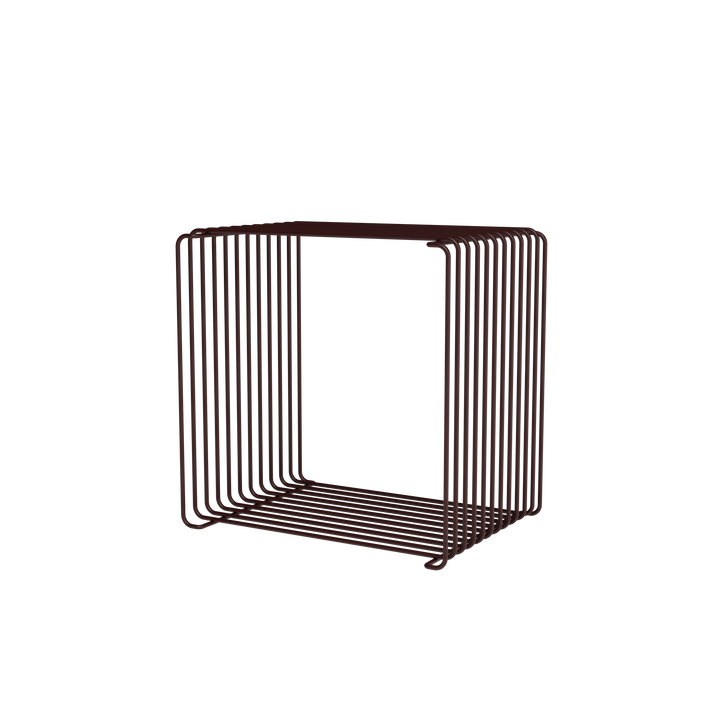 Panton Wire single fra Montana designet af Verner Panton i farven Black red, bordeaux
