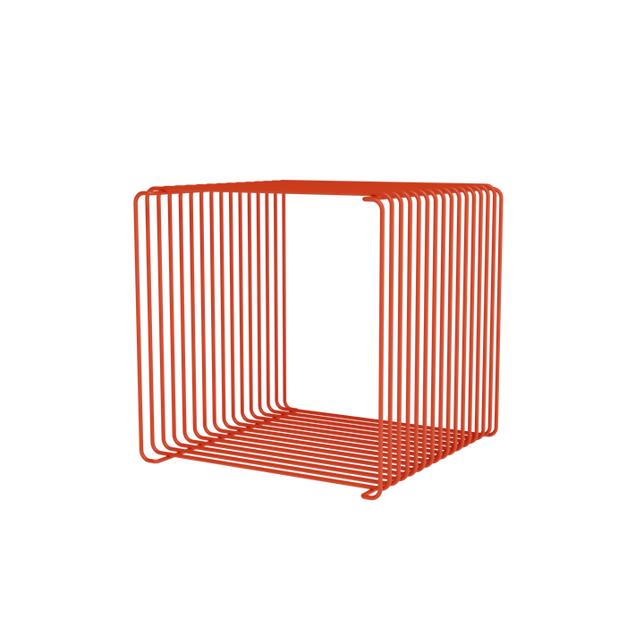 Panton Wire single fra Montana designet af Verner Panton i farven Rosehip, rød