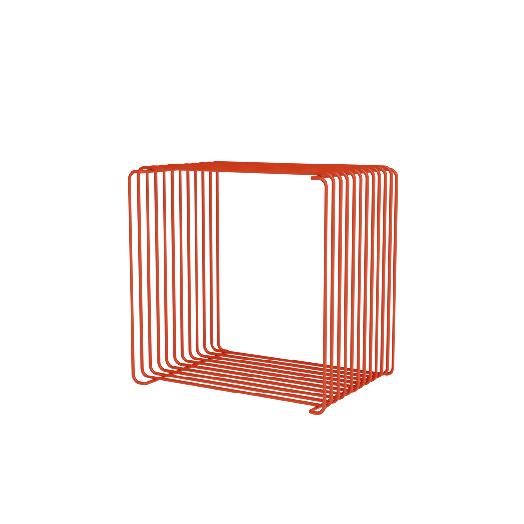 Panton Wire single fra Montana designet af Verner Panton i farven rosehip