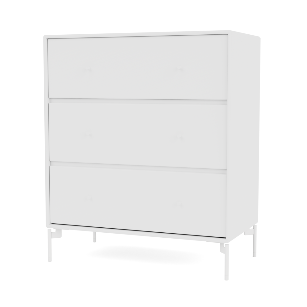 Carry kommode med ben fra Montana Selection i farven New White