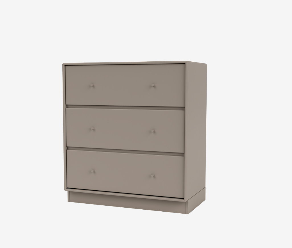 Carry kommode med sokkel fra Montana Selection i farven Truffle
