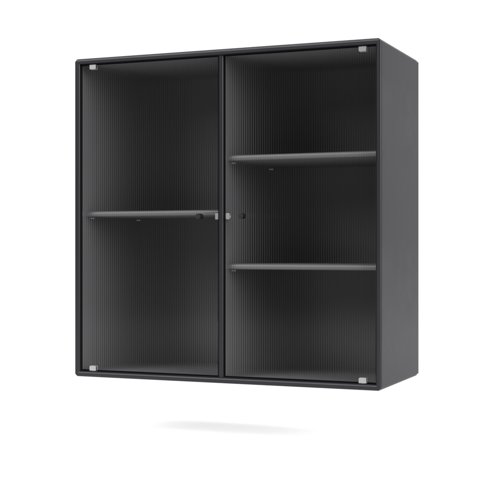 Ripple II vitrine eller overskab fra Montana Selection i farven Anthracite