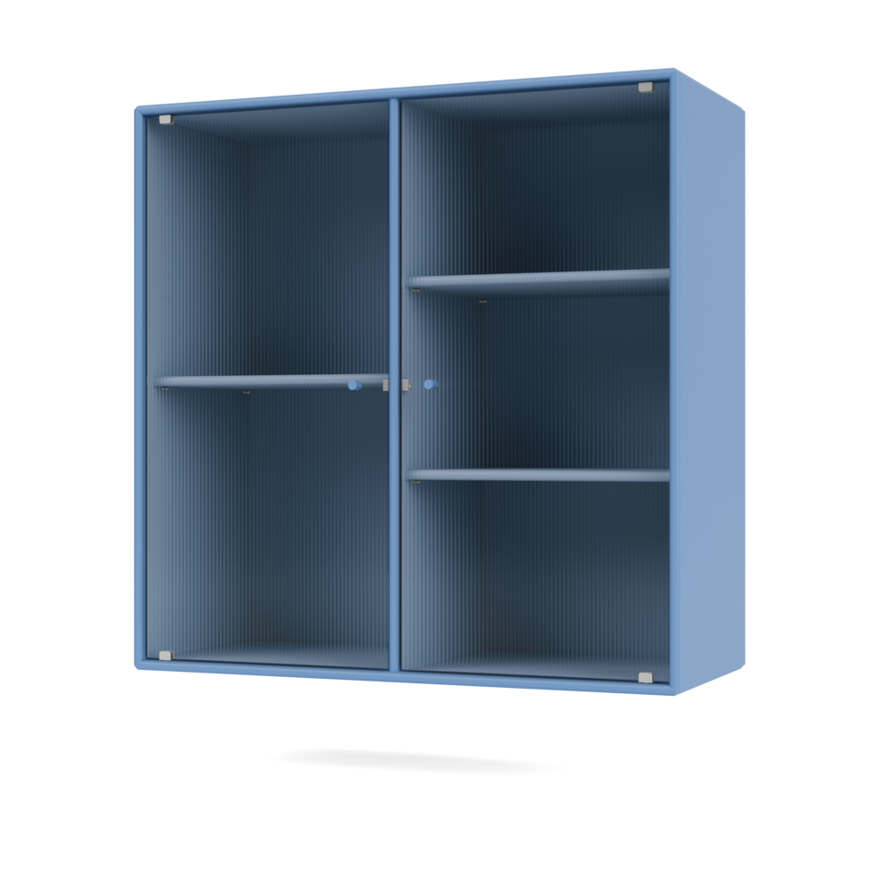 Ripple II vitrine eller overskab fra Montana Selection i farven Azure