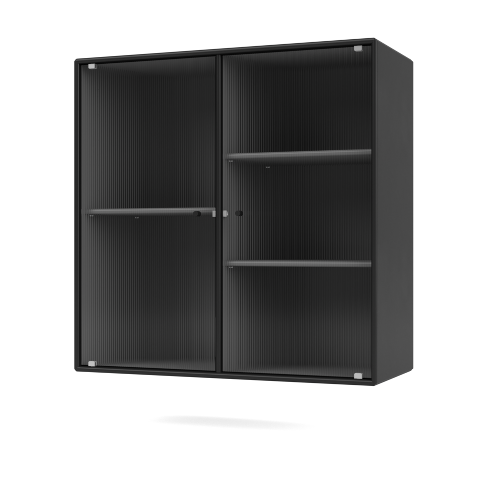 Ripple II vitrine eller overskab fra Montana Selection i farven Black