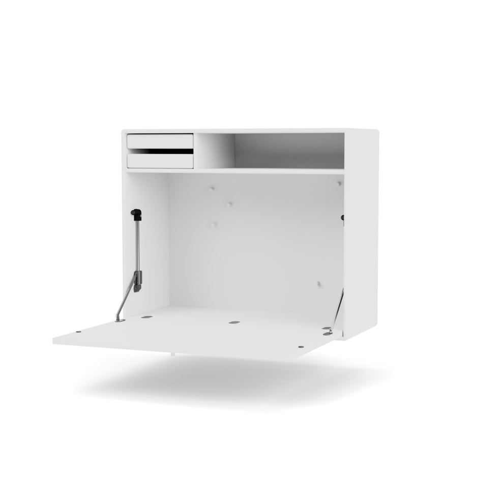 Montana Selection Studio væghængt skrivebord i farven New White